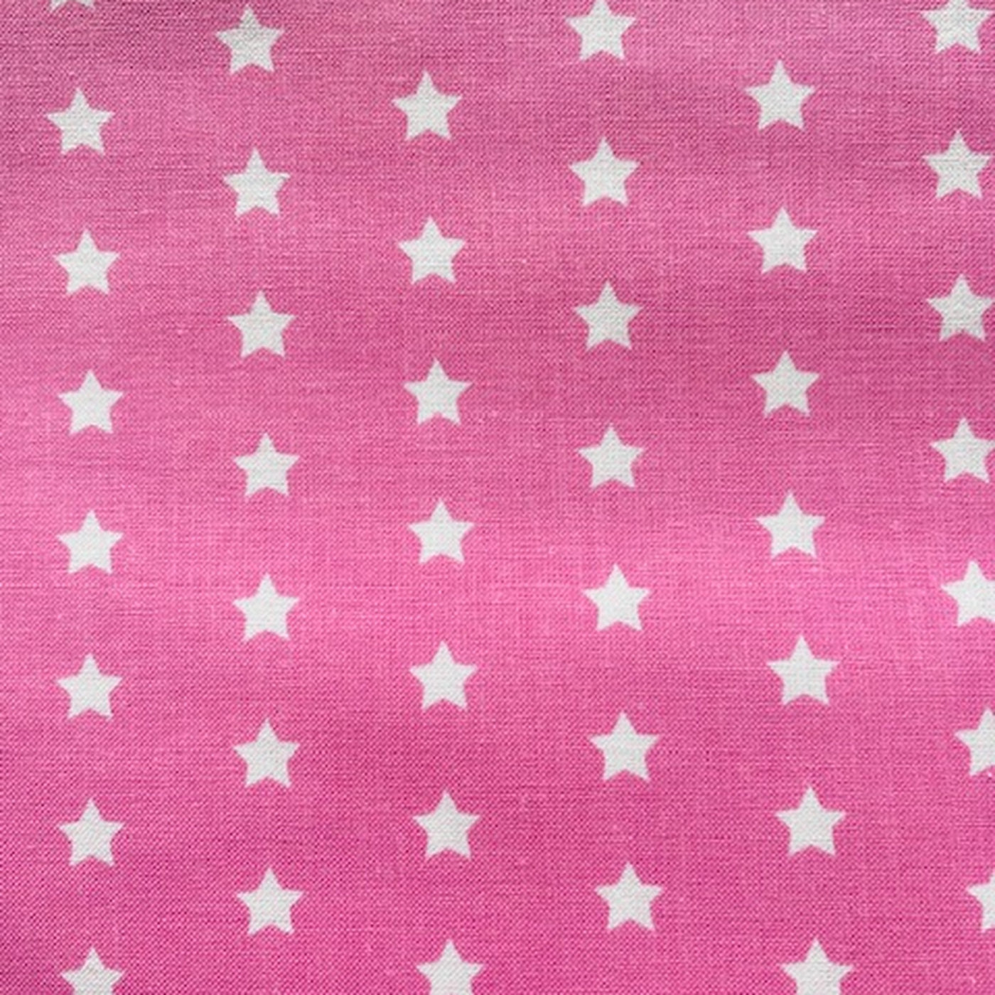 Sterne Rosa – Originalstoff, weiße Sterne auf Rosa