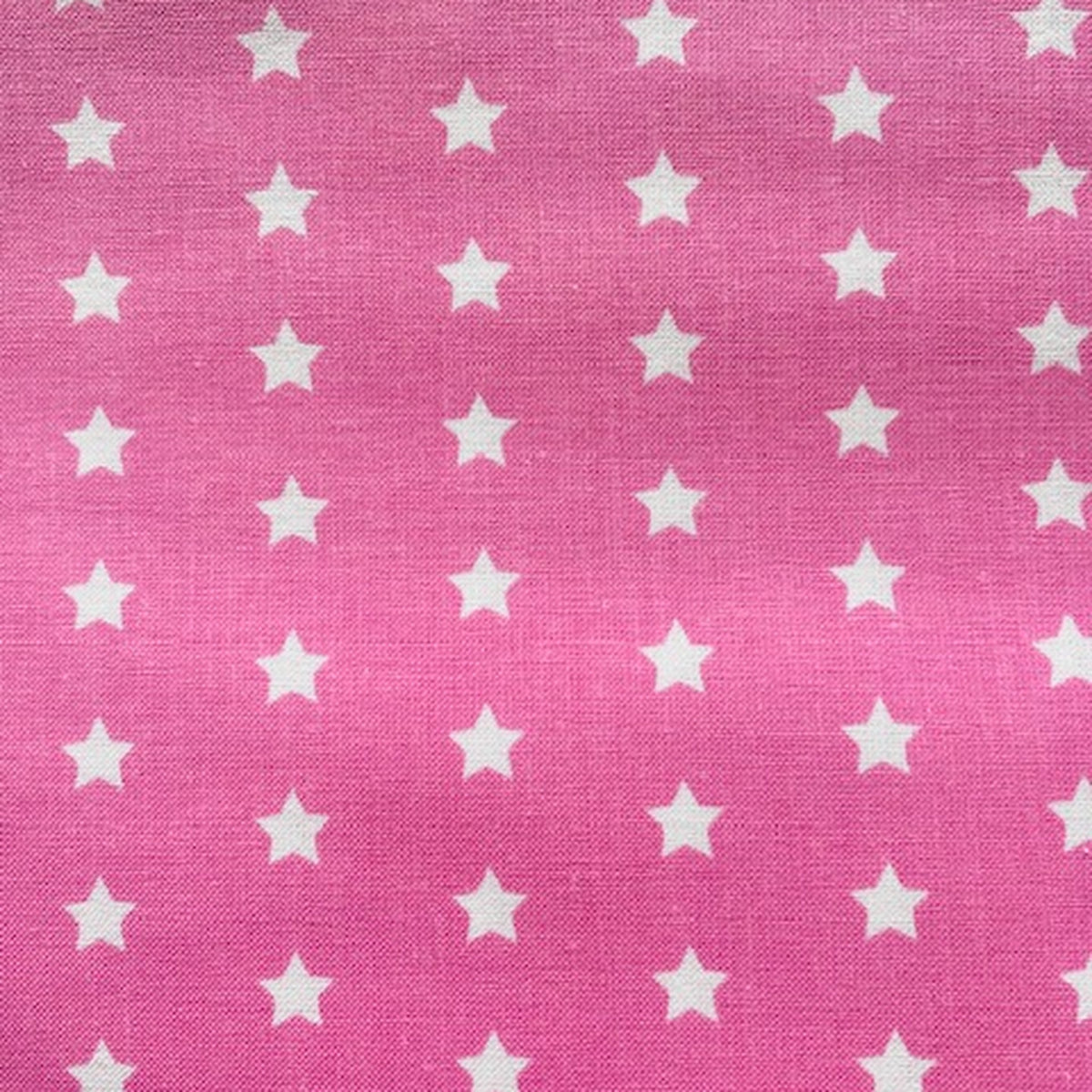 Sterne Rosa – Originalstoff, weiße Sterne auf Rosa