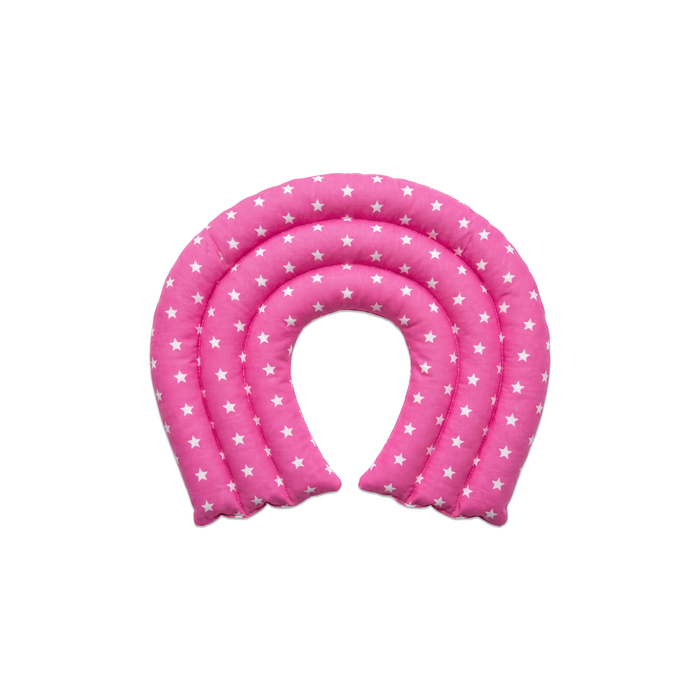 Schulter-Nackenkissen Sterne Rosa – Produktfoto