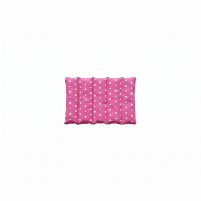 Kleines Roggenkissen Sterne Rosa – Produktfoto