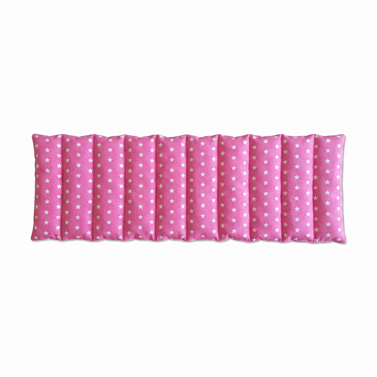 Langes Roggenkissen Sterne Rosa – Produktfoto