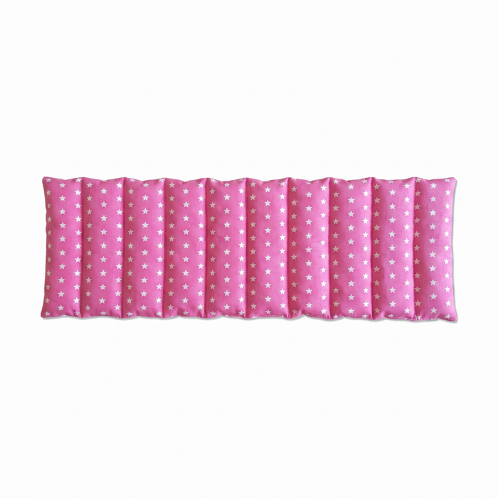 Langes Roggenkissen Sterne Rosa – Produktfoto